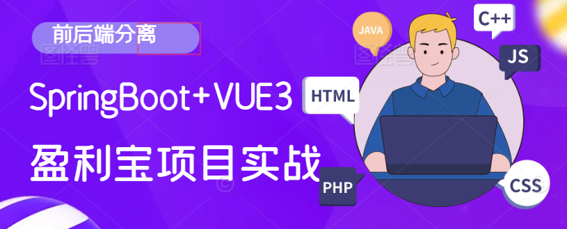 SpringBoot+VUE3前后端分离盈利宝项目实战